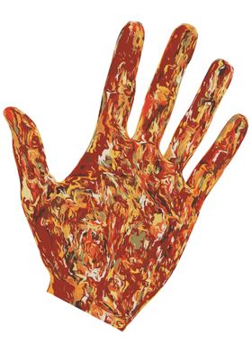 abstract hand painting