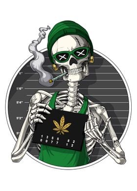 Stoner Skeleton Mugshot