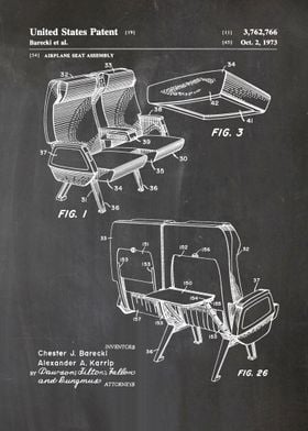 14 Airplane Seat Patent