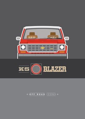 Blazer K5 red gray