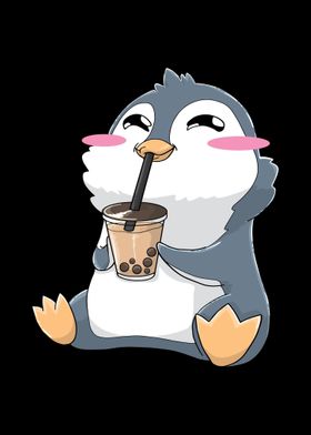 Penguin Bubble Tea Kawaii