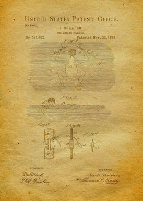 76 Swimming Paddle Patent