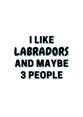 I Like Labradors And Maybe