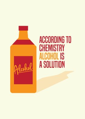 Alcohol Chemistry Wall Art