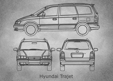 Hyundai Trajet gray  old 