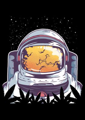 Astronaut Cannabis Cosmos 