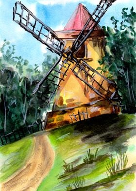 Old Windmill on the Hill