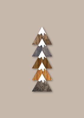 Wooden mountain collection