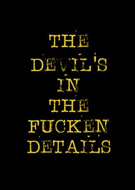 Devil in the details