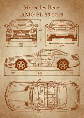 Mercedes Benz AMG SL old 