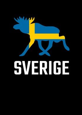 Sweden Moose Flag