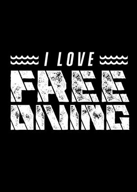 I love Freediving