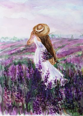 In A Field Of Lavender