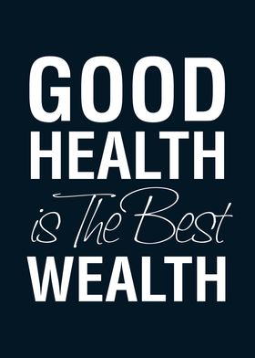 Health Wealth Text Art 