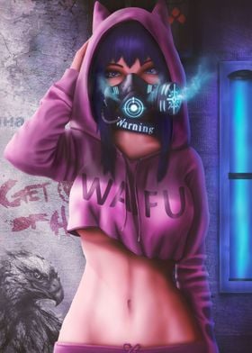Cyberpunk Mask Girl