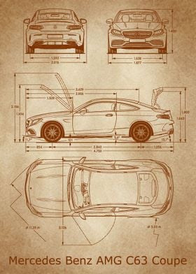 Mercedes Benz AMG C63  old
