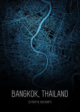 Bangkok Thailand Map