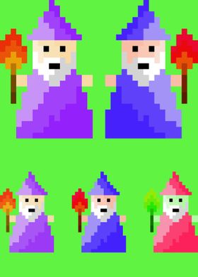 Wizard Family on Grass