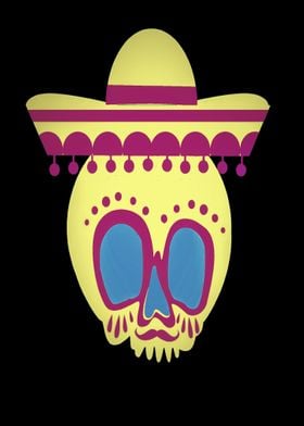 Mexico Cinco de Mayo Skull