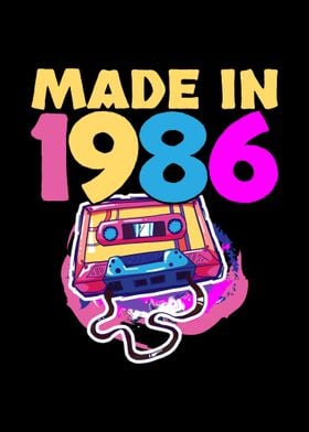 1986 Birthday Cassette T