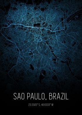 Sao Paulo City Map