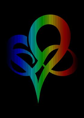 Colorful Infinity Heart