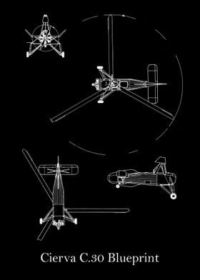 Cierva C30 Blueprint 