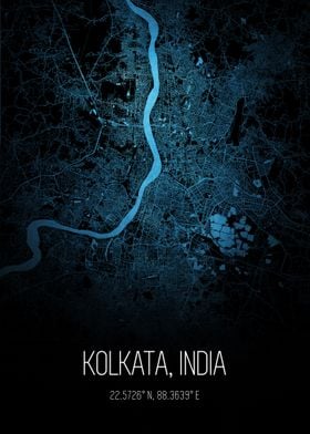 Kolkata India City Map