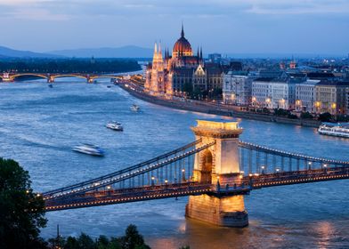 Budapest City River View