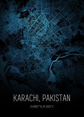 Karachi City Map