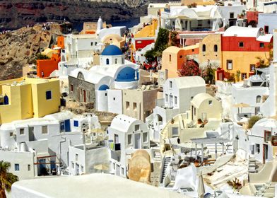 Amazing santorini colours