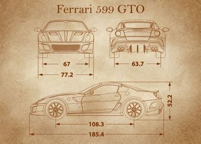 Ferrari 599 GTO 2011 old