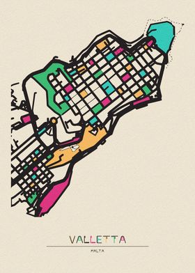 Valletta Map