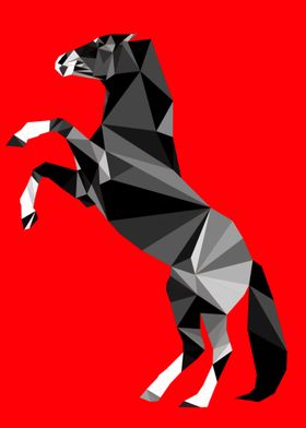 lowpoly horse