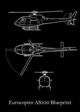 Eurocopter AS350 Blueprint