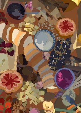 Cheese Board Abstract