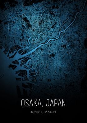 Osaka City Map