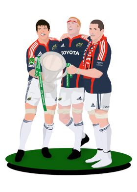 Munster Rugby Illustration