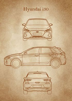 Hyundai i30 Blueprint old