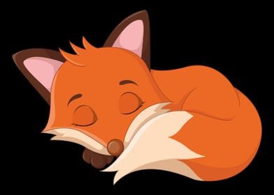 Fox Foxes Sleep Sleeping W