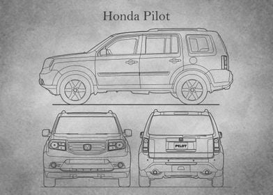 Honda Pilot 2013 gray old 