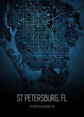 St Petersburg Florida Map