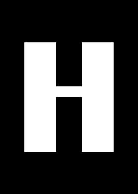 Alphabet letter H