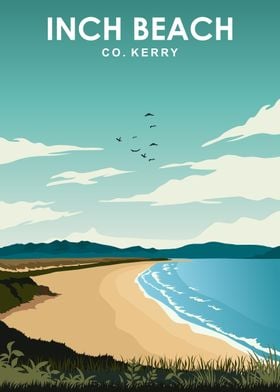 Inch Beach Travel Poster