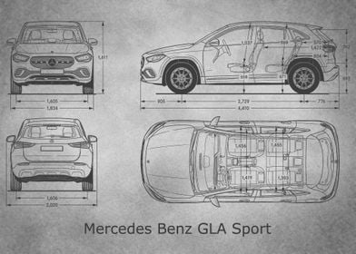 Mercedes Benz GLA gray 