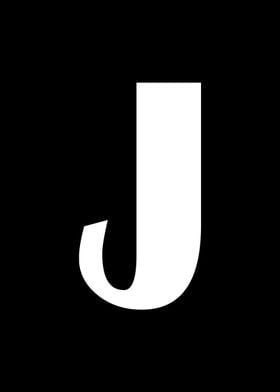 Alphabet letter J