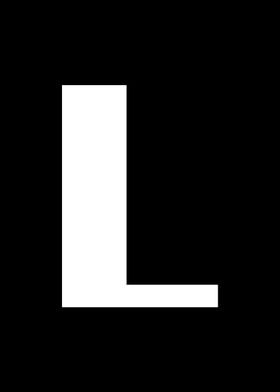 Alphabet letter L