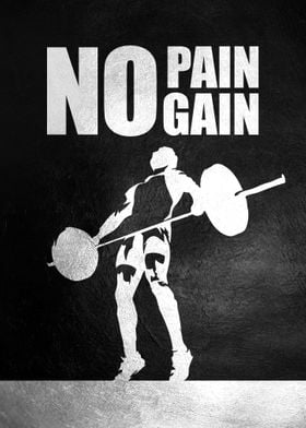 No Pain No Gain' Poster by ABConcepts | Displate