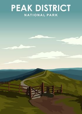 Peak District Travel Print