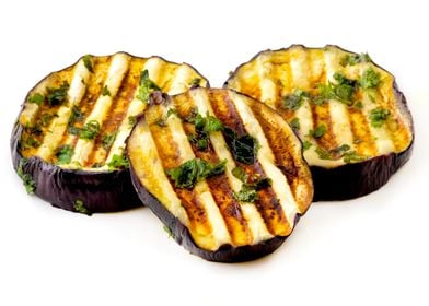 Grilled eggplants